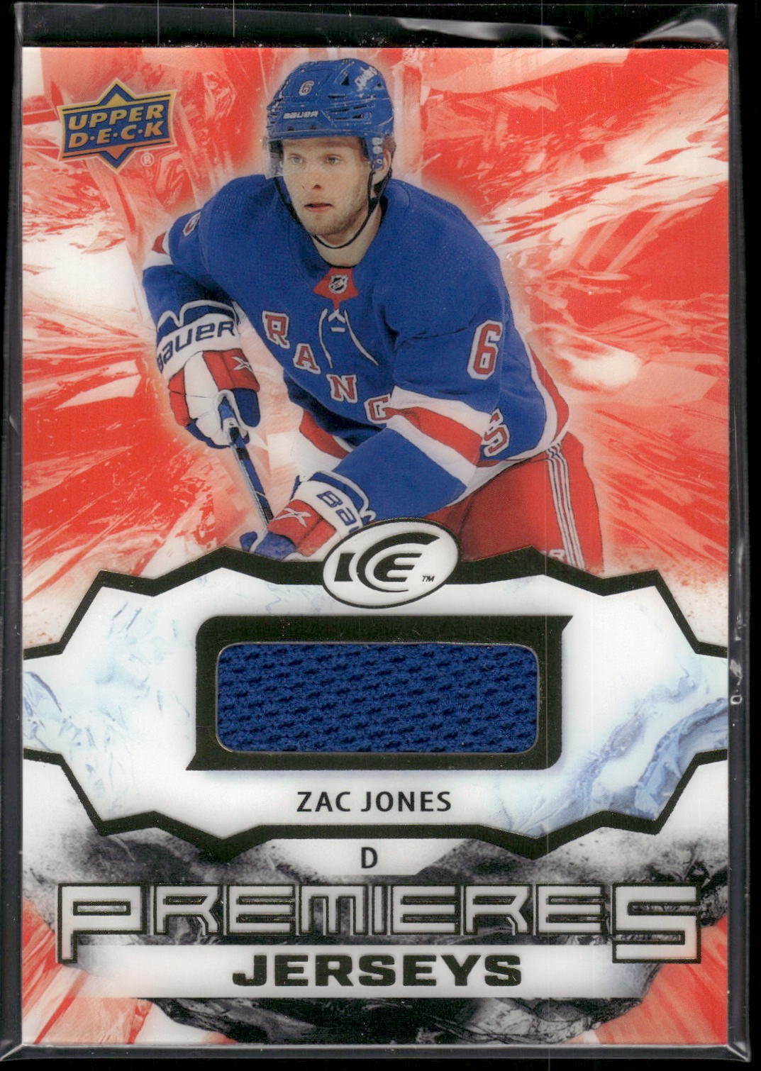 #IPA-ZJ Zac Jones 2021-22 Upper Deck Ice Ice Premieres Jersey
