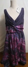 Lela Rose Neiman Marcus X Target Purple Watercolor Layered Hi Low Dress Size 14
