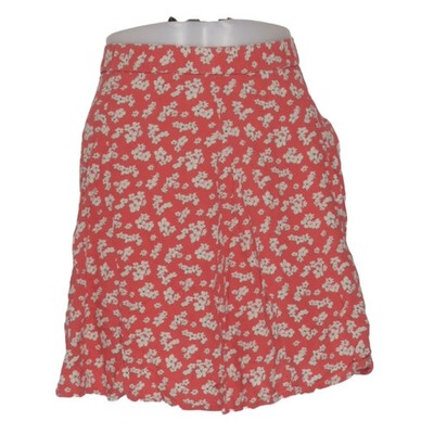American Eagle, Rock, Größe: XL, Rot/Weiß, Viskose, Blumen, Damen #lgG
