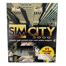 Electronic Arts Sim City 3000 Big Box PC Game w Manual Install Guide Insert Flaw