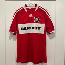 Adidas Chicago Fire MLS 2008 Soccer Jersey Best Buy Red White Mens Small