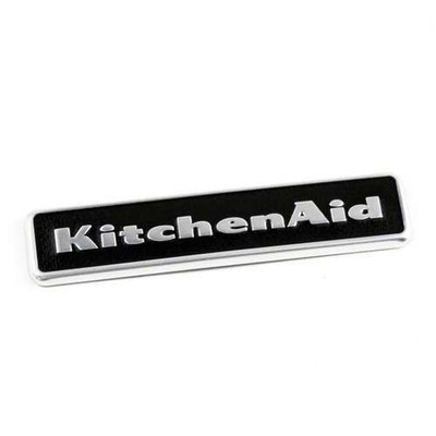 Kitchen-Aid OEM Refrigerator Black Nameplate / Badge Part Number W10243392