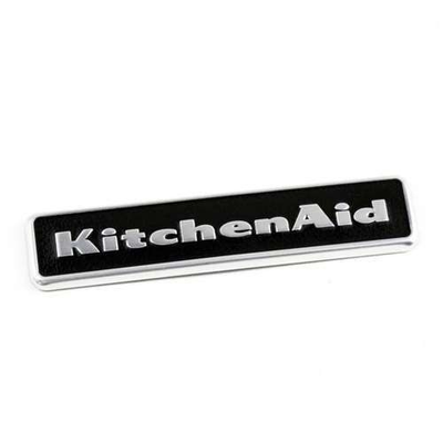 #ad Kitchen Aid OEM Refrigerator Black Nameplate Badge Part Number W10243392 $15.99