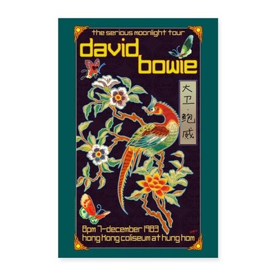 David Bowie Poster The Serious Moonlight Tour Poster 60x90 cm, One size, Weiß