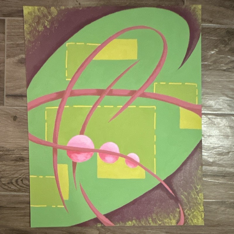 Original Abstract Painting [20in x 14in]
