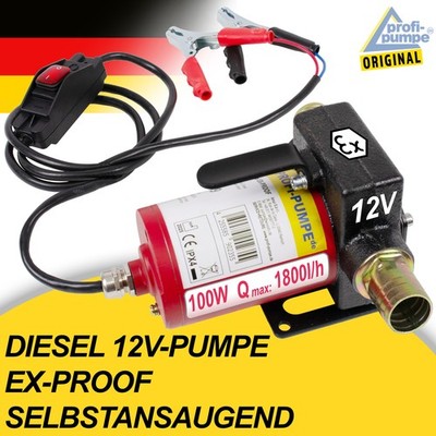 DIESELPUMPE EX-PROOF MOBILE 12V-PUMPE HEIZÖLPUMPE KRAFTSTOFF-/ BENZINPUMPE 100W