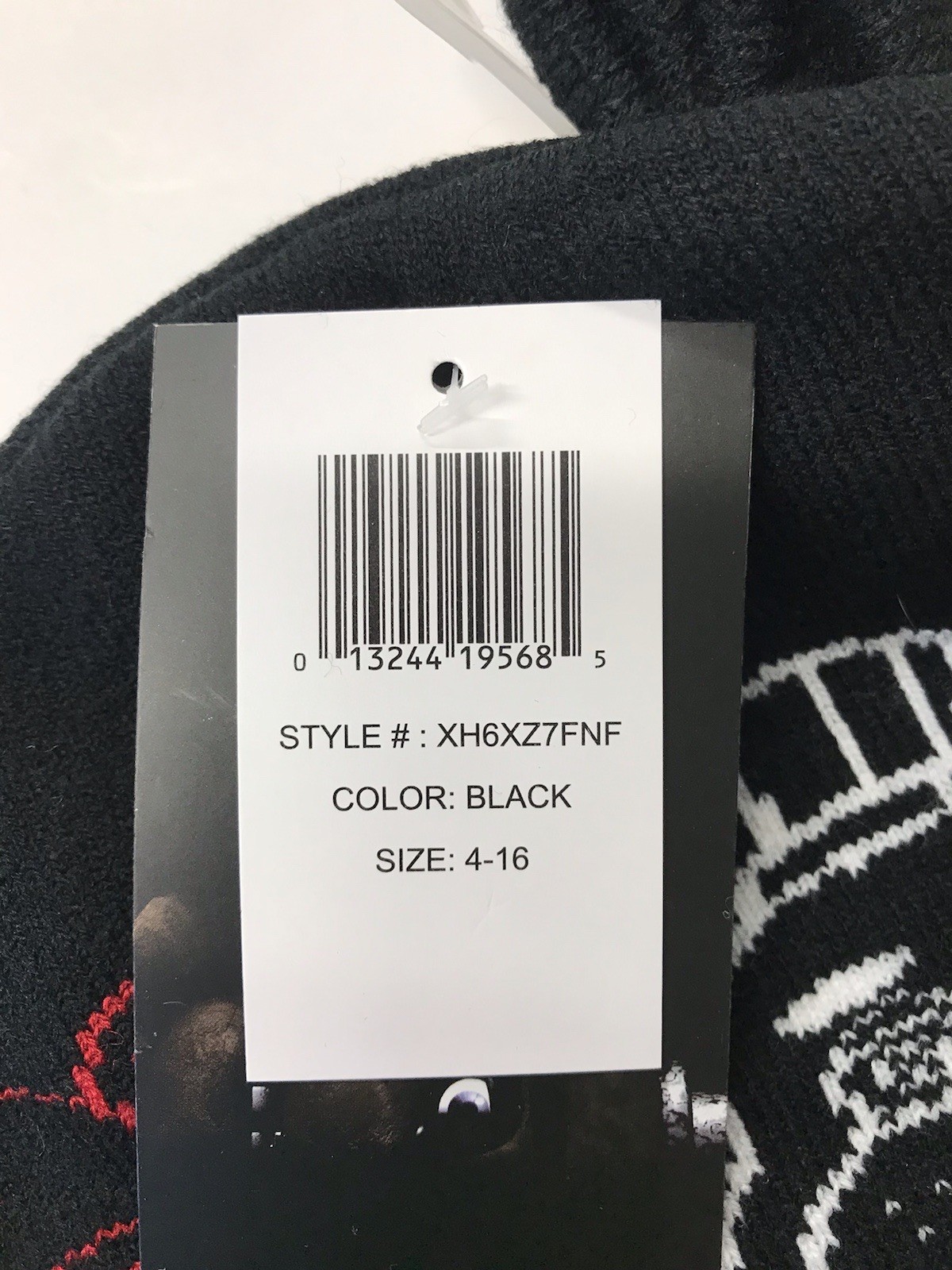 Beanie Cap - Five Nights at Freddy's Line Art Black w/Glove Mitten Hat Set NEW