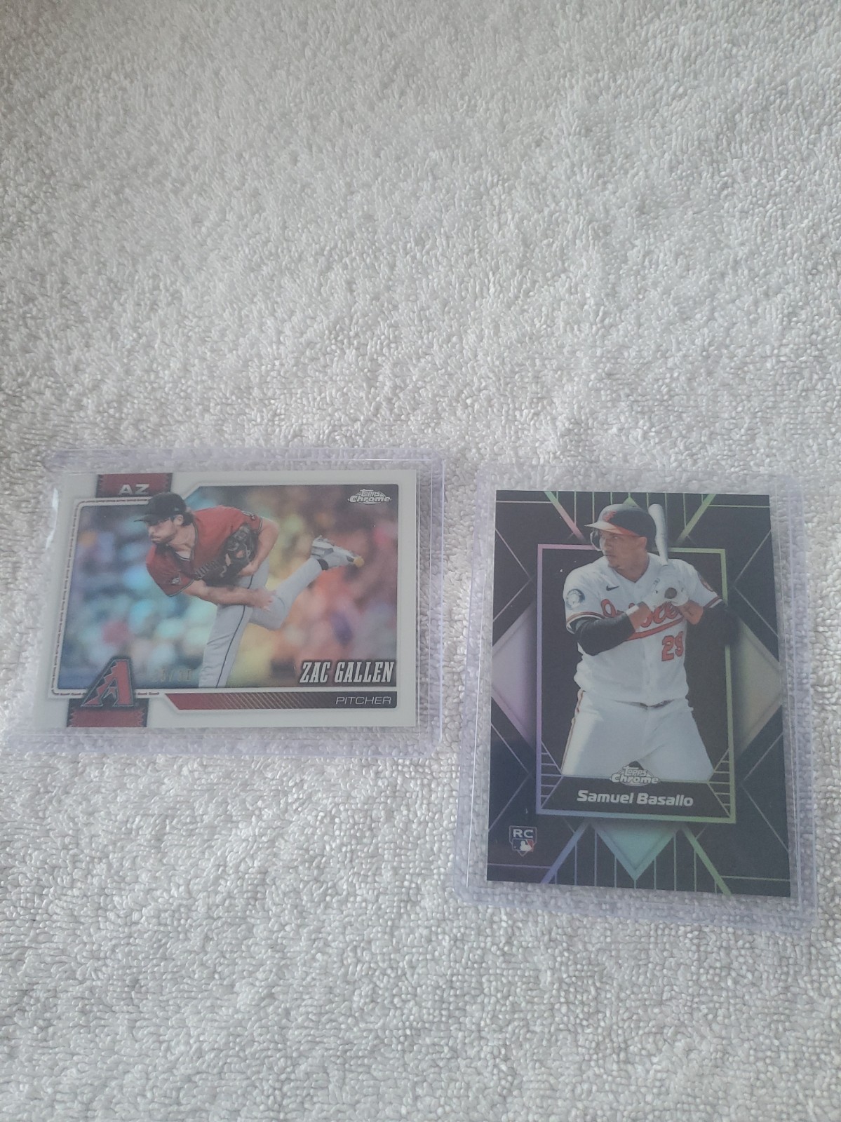Samuel Basallo 2026 Topps Chrome Shadow Etch Case Hit SSP RC Zach Gallen 25/30