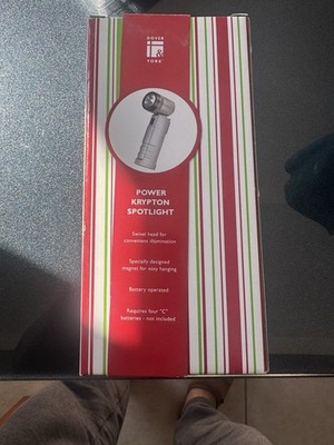 Vintage Dover i&York Power Krypton Spotlight Swivel Magnetic Work Light NEW