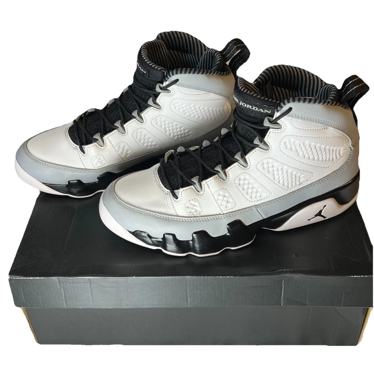 Nike Air Jordan 9 Retro Barons Mens Sz 9.5 302370-106 White  display picture 1
