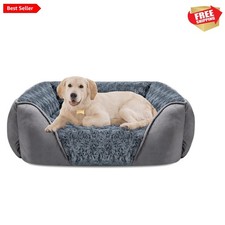 Large Dog Bed for Large Medium Small Dogs, Rectangle Washable Orthopedic Dog ...