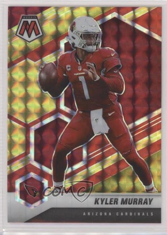 2021 Panini Mosaic Choice Fusion Red & Yellow Mosaic Prizm /80 Kyler Murray #8