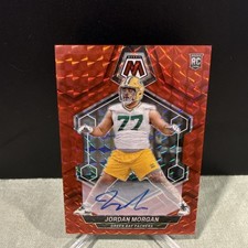 2024 Panini Mosaic Rookie Mosaic Red Auto Jordan Morgan 116/199 Packers #1!
