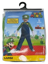 Super Mario Bros Luigi Costume Small 2T Toddler Boys Nintendo Halloween Disguise