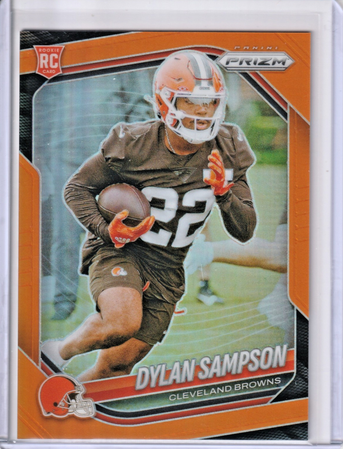 2025 Panini Prizm Dylan Sampson RC Orange Prizm /249 #365 Browns