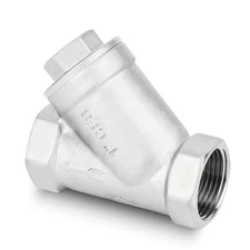 1" NPT Y Strainer 304 Stainless Steel Female Filter Valve with 80 Mesh Screen