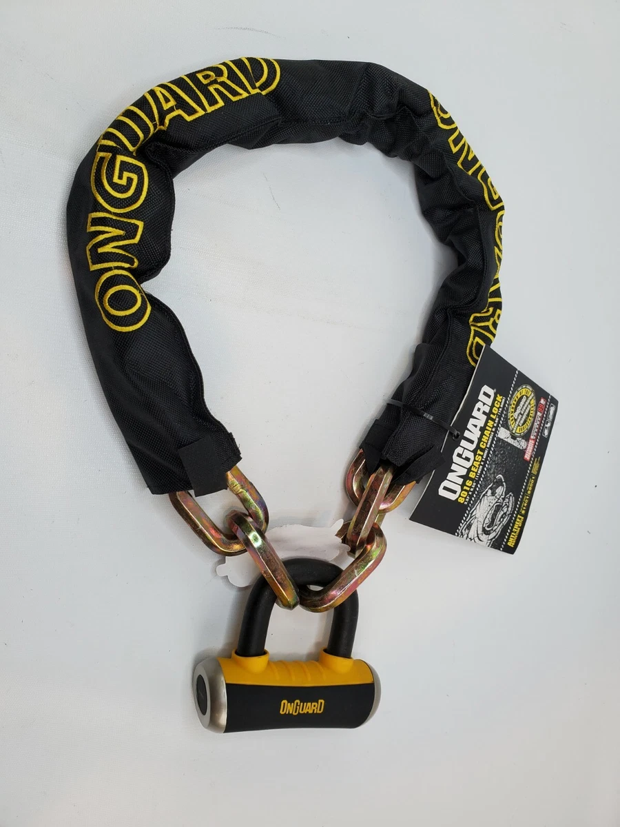 ONGUARD ONG 8016 3.5 BEAST Chain HEX Lock 3.57 x14mm W X4 Padlock Brand New
