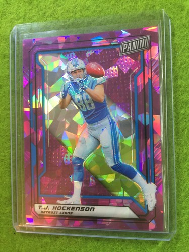 TJ HOCKENSON PRIZM CRACKED ICE ROOKIE CARD # /99 IOWA LIONS 2019 National VIP - Picture 9 of 12