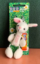 2007 NWT PEZ Petz Hippity Hoppities White Bunny Rabbit Dispenser Clip Keychain