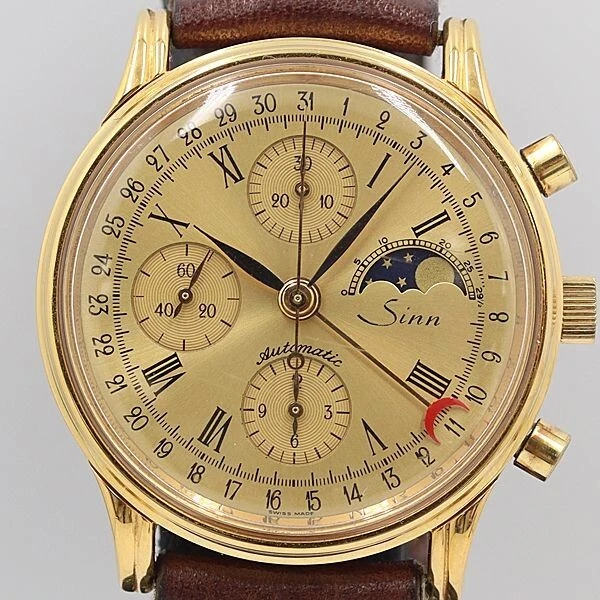 Sinn Chronograph Mondphase At 77990 A-90361 Herren Armbanduhr | eBay