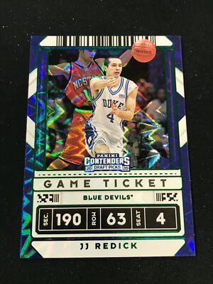 2020 Contenders Draft Game Ticket #50 JJ REDICK Green Explosion Duke *DC34B