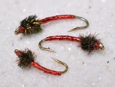 Disco Midge Nymph Fly - 12 Flies - Mustad Signature Fly Hooks