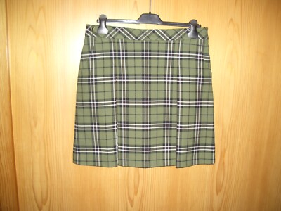 Golfino Golfrock Schottenrock Skort Größe40  oliv kariert, modisch, neuwertig