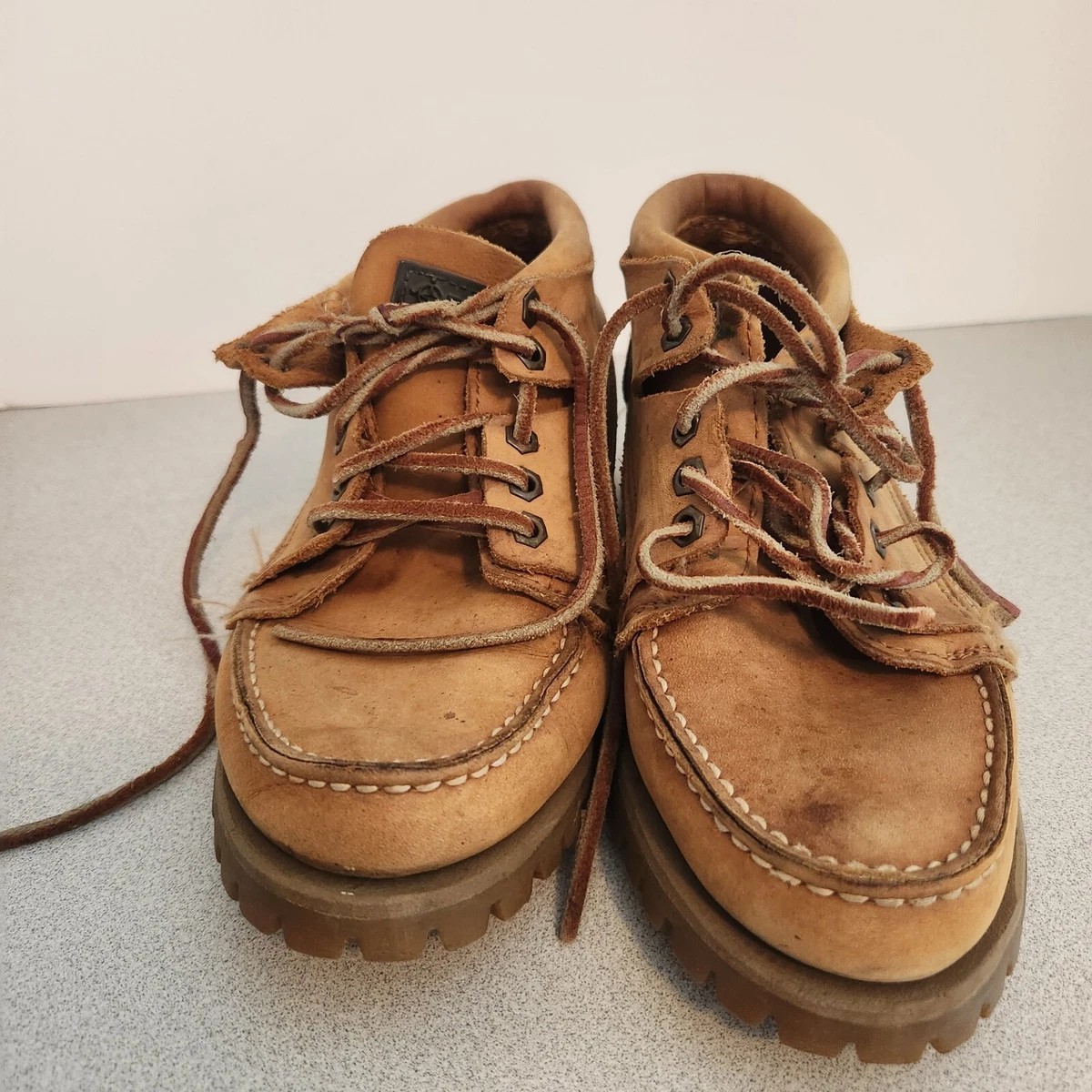 Vintage 90's Dark Chocolate Suede Lace Up Boots Women's Size 7