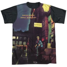 David Bowie Ziggy Star Dust Adult Halloween Costume T Shirt (Black Back), S-3XL