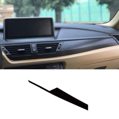 For BMW X1 E84 12-15 Carbon Fiber Sticker Central Console Instrument Strip Trim