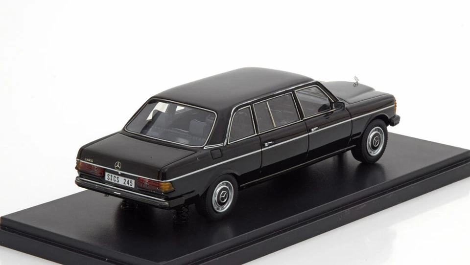 MERCEDES 240D V123 LONG STRETCH LIMOUSINE 1978 BLACK NEO 44245 1/43 RESINE NOIRE - Photo 2/3