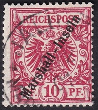 Marshall-Inseln 10 Pfg. Mi.Nr. 9 b gestempelt gepr&uuml;ft BPP Mi.Wert 200 &euro; (911)