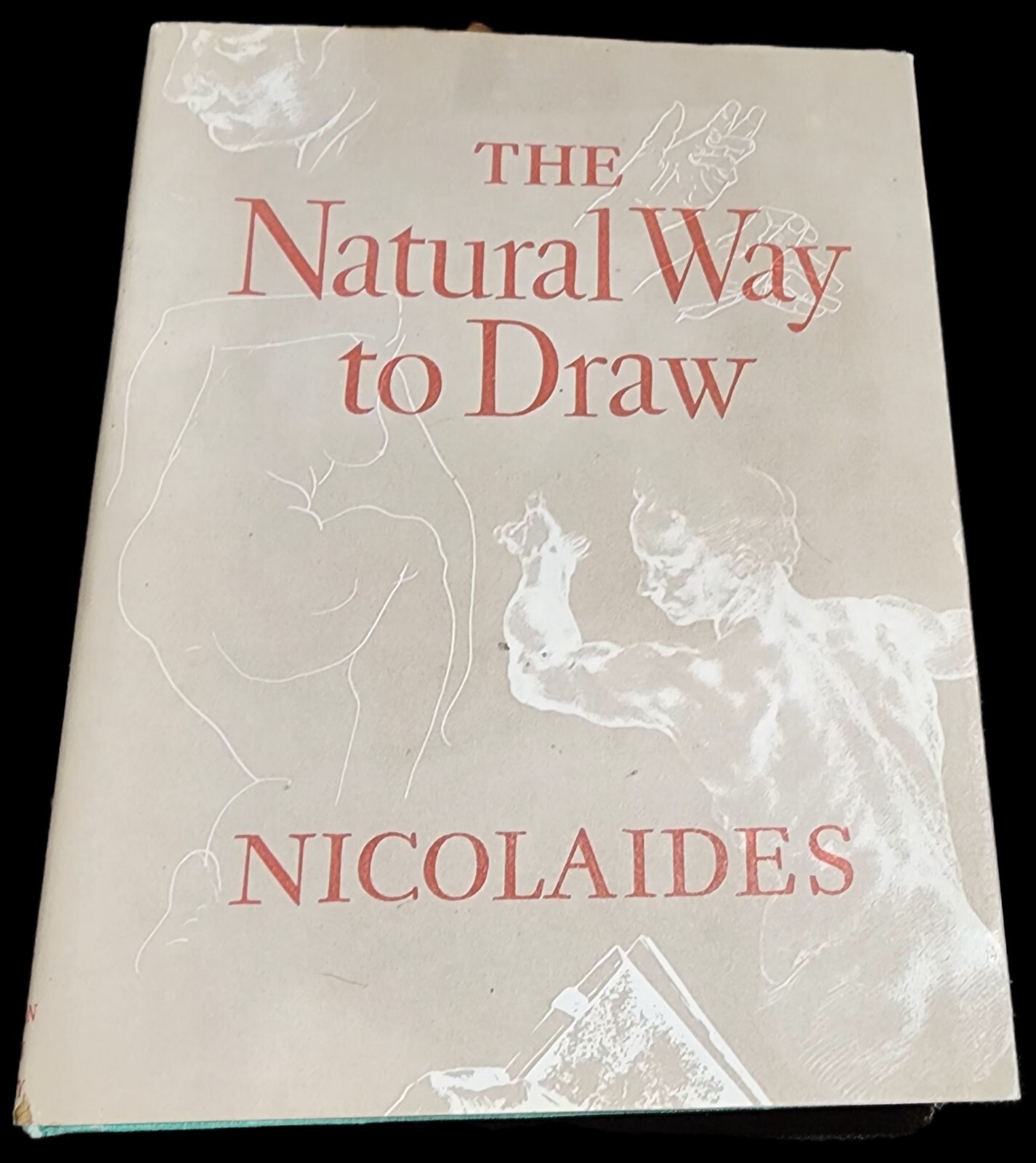 The Natural Way to Draw Kimon Nicolaides 1969 Hardcover Art Study Drawing DJ VG