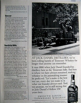 Jack Daniel's Rolling Barrels On Truck Vintage 1998 Original Print Ad 1/2 page