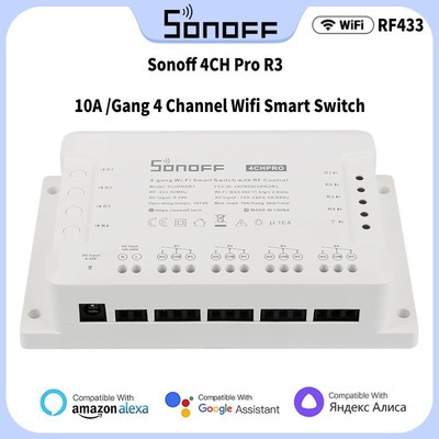 SONOFF 4CH R3/ 4CH PRO R3 Wifi Switch Module 4 Gang Wi-Fi DIY Smart Switch APP V