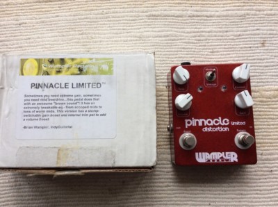 Wampler Pinnacle DeLuxe Near Mint Boxed Overdrive Distortion Boost EARLY VERSION