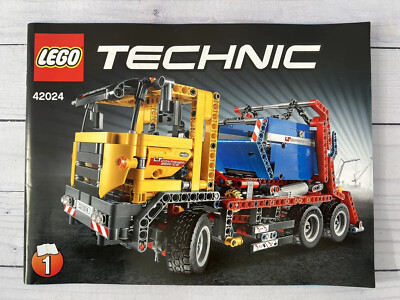 LEGO TECHNIC #42024: Container Truck Complete with Instructions