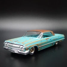 1963 63 CHEVY CHEVROLET IMPALA PATINA 1:64 SCALE DIORAMA DIECAST MODEL CAR