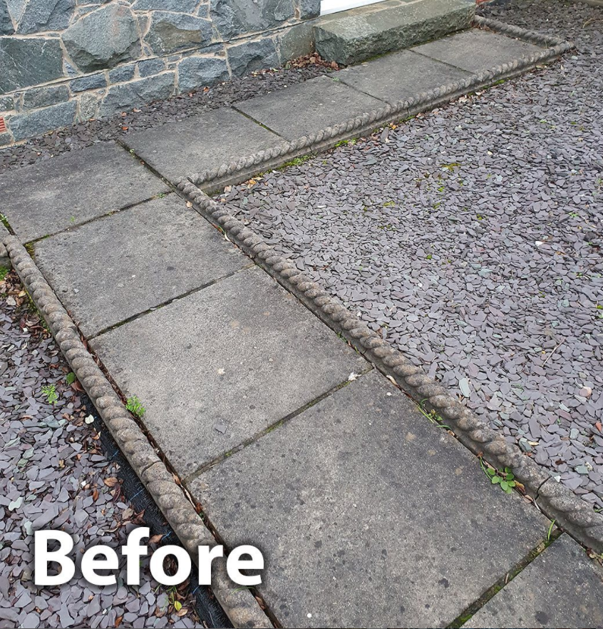 Best Patio Cleaner ACID FREE Easy Cleaning of Paving Slab Black Spot