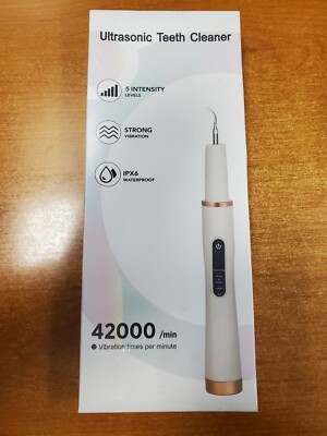 Ultrasonic Teeth Cleaner Rechargeable 5 Modes Stain Remover Tool 3B