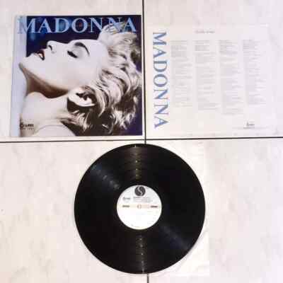 Madonna 1986 True Blue Taiwan Limited Edition Black Vinyl LP with