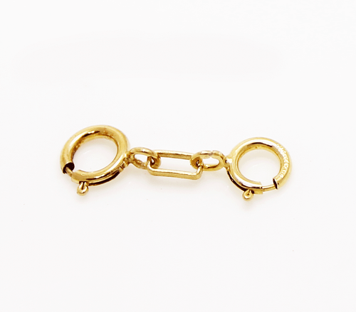 Scatola piena oro 14k prolunga catena di sicurezza collana bracciale lucchetto 1" - 10" - Foto 2 di 2