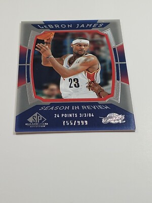 2004-05 SP #152 LeBron James Season in Review /999 Limited Edition