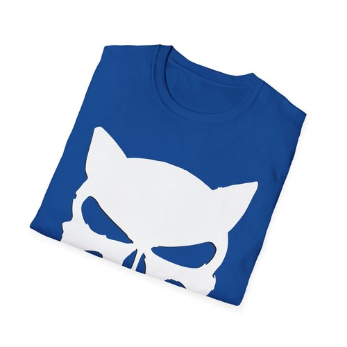 Cat Punisher Skull Unisex Soft Style T-Shirt - Picture 21 of 25