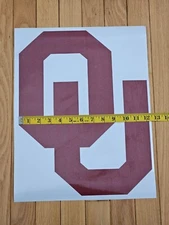 Oklahoma Sooners  HUGE Car Window Weatherproof Vinyl Decal Free Shipping
