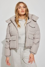 Garage Puffer Parka Graceful Gray Size Xs Coat