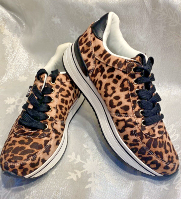 Stunning Xti Designer Animal Print Platform Trainers/Sneakers UK5