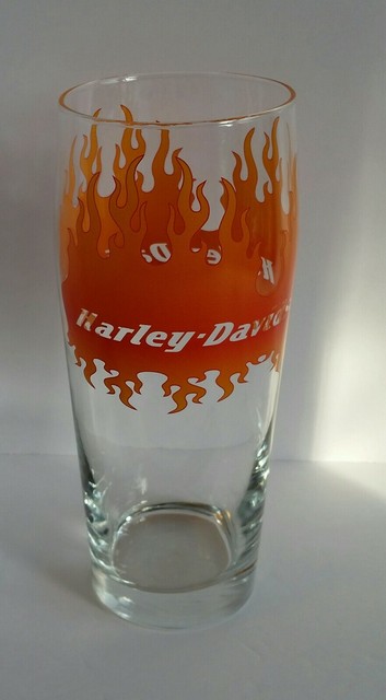 harley davidson drinking glass set