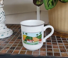 Villeroy & Boch Design Naif Mug Tea Cup Rooster Countryside Porcelain