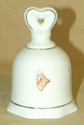 Vintage Heart Handle 2 Bird Front Porcelain Bell, by Enesco — photo 3
